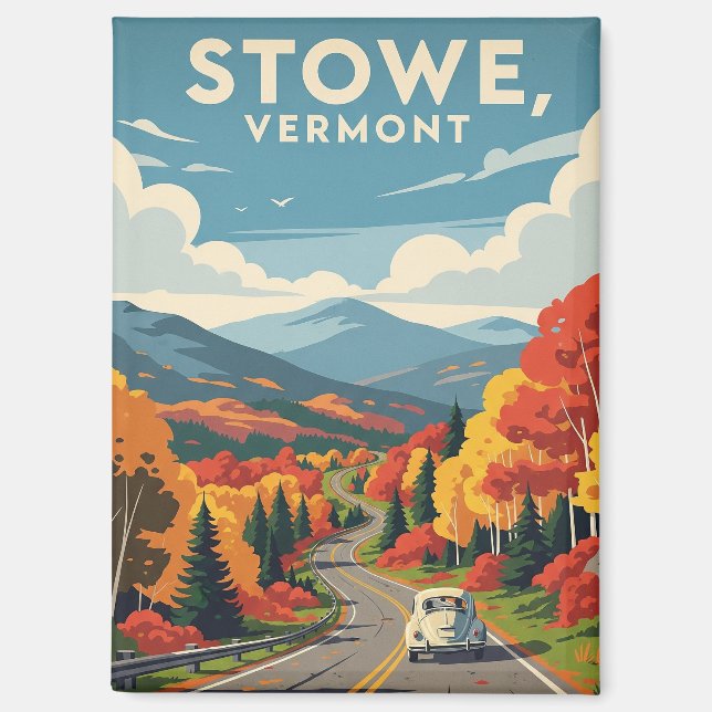 Imán Stowe Vermont Travel (Anverso)