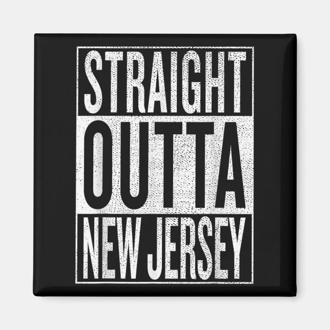 Imán Straight Outta New Jersey Great Travel &amp;  (Frente)