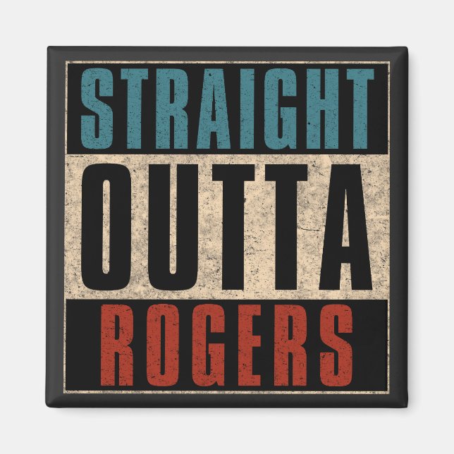 Imán Straight Outta Rogers Arkansas AR (Frente)