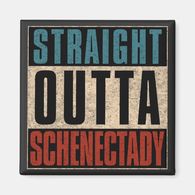 Imán Straight Outta Schenectady New York NY (Frente)