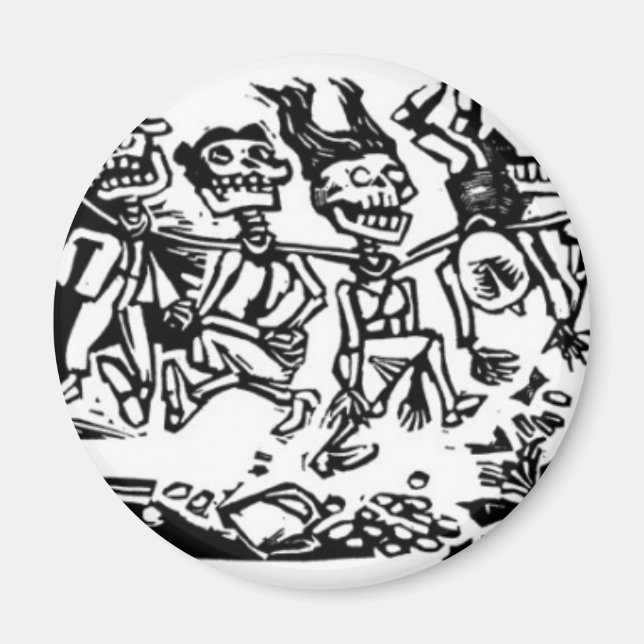 Imán "Strangler Calaveras" alrededor de 1942 MÉXICO (Frente)