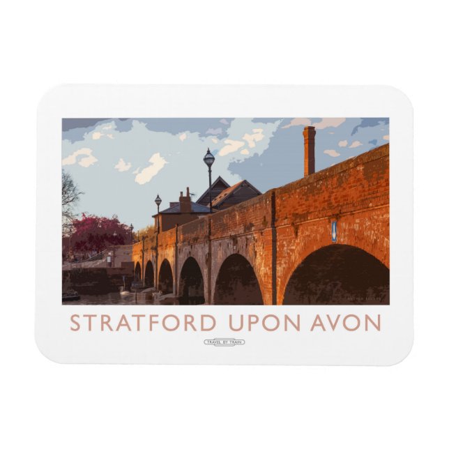 Imán Stratford al Poster de Avon Railway (Horizontal)