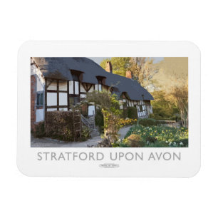 Imán Stratford sobre el poster del ferrocarril de Avon