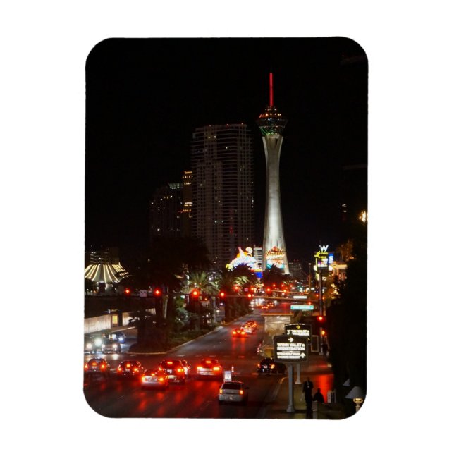 Imán Stratosphere Tower Las Vegas Photo Magnet (Vertical)