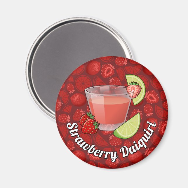 Imán Strawberry Daiquiri Magnet (Anverso/Reverso)