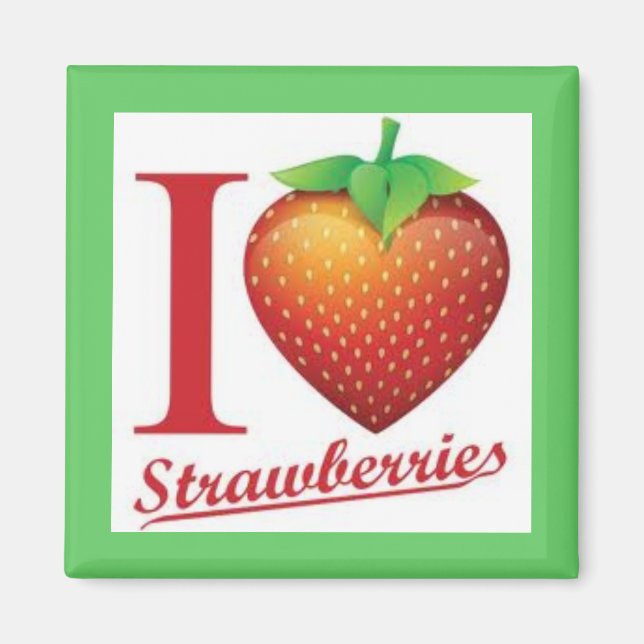 IMÁN STRAWBERRY MAGNET POR BEVERLY (Frente)
