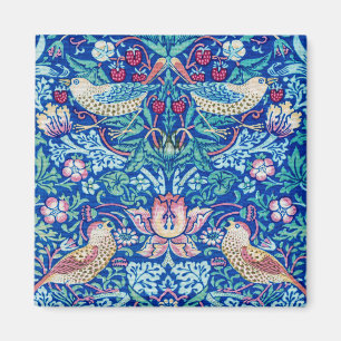 Imán Strawberry Thief Blue, William Morris Magnet