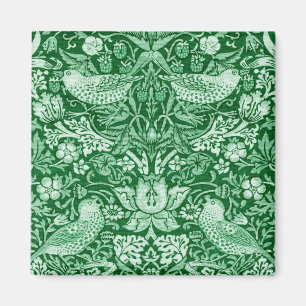 Imán Strawberry Thief Green, William Morris