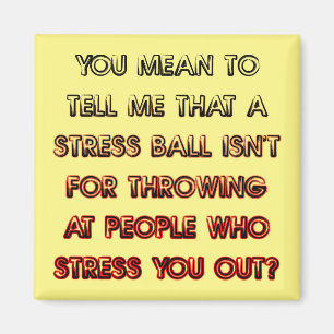 Imán Stress Ball Funny Fridge Magnet Refrigerador