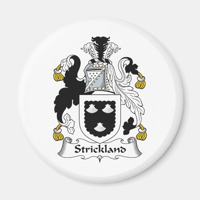 Imán Strickland Family Crest (Frente)