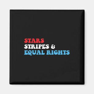 Imán Stripes E Igualdad De Derechos 4 De Julio Mujeres