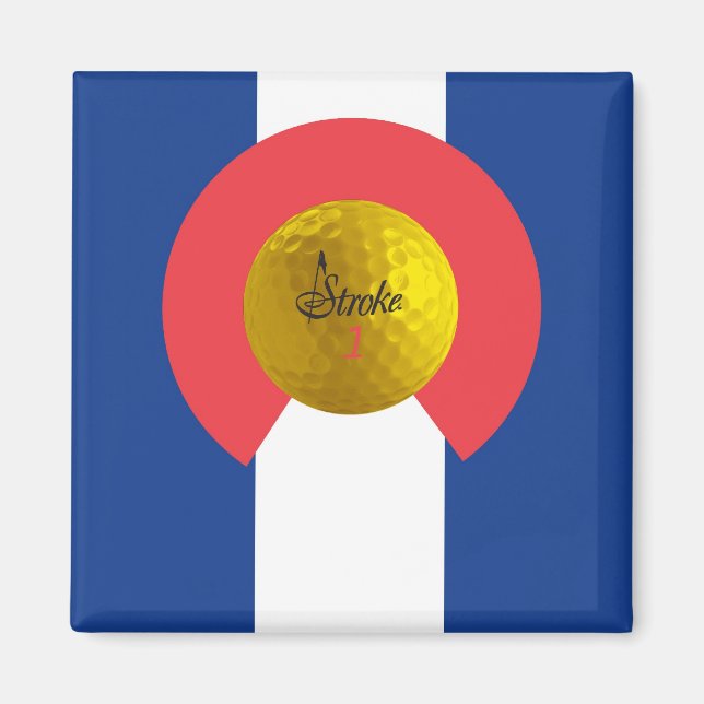 Imán Stroke Colorado Flag Magnet (Frente)
