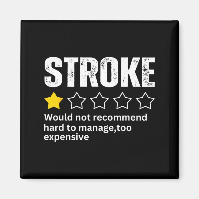 Imán Stroke Survivor Heart Disease Warrior Fighter Card (Frente)