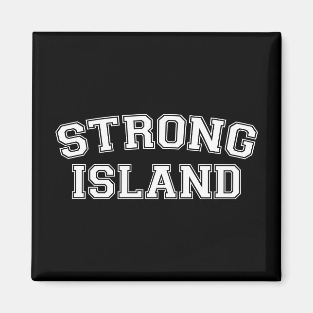 Imán Strong Island, NYC, EE.UU. (Frente)