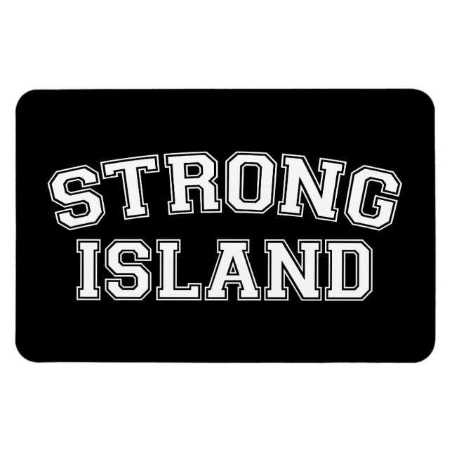 Imán Strong Island, NYC, EE.UU. (Horizontal)