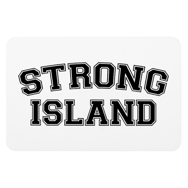 Imán Strong Island, NYC, EE.UU. (Horizontal)