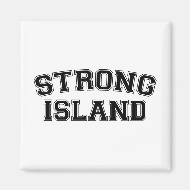 Imán Strong Island, NYC, EE.UU. (Frente)