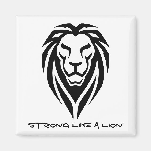Imán Strong like a lion (Frente)
