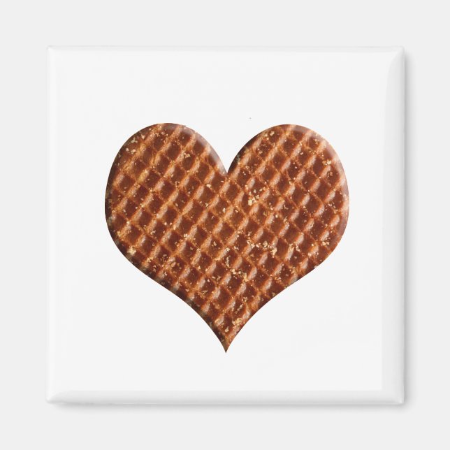 Imán Stroopwafel hartjes (Frente)