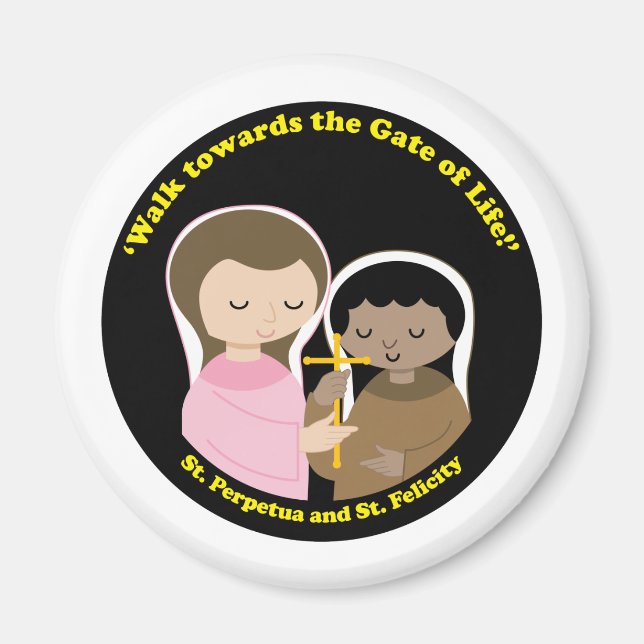 Imán Sts. Perpetua y Felicidad (Frente)