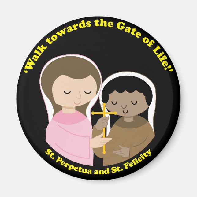 Imán Sts. Perpetua y Felicidad (Frente)