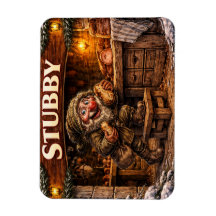 Stubby Icelandic  Yule Lad Postcard