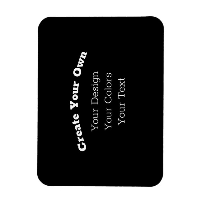 Imán Su diseño personalizado aquí - (Vertical)