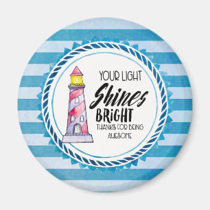 Imán Su faro brillante brilla por su luz gracias
