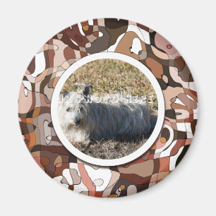 Imán SU foto del personalizado del perro de la