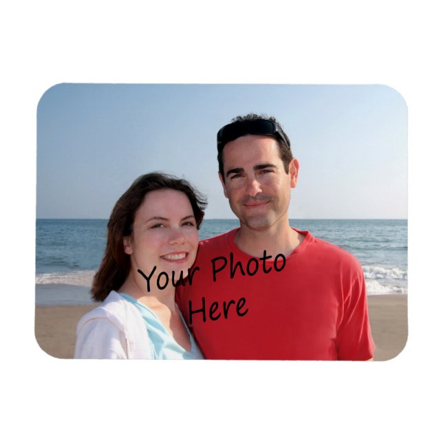 Imán Su Foto En Un Magnet Flexible (Horizontal)