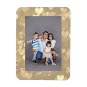 Imán Su fotograma favorito de Bokeh Hearts Frame