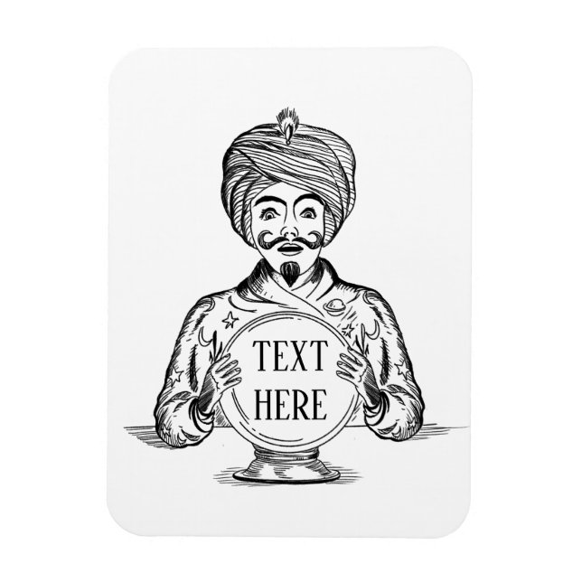 Imán Su futuro "texto Personalizar" (Vertical)