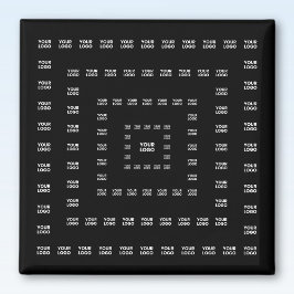 Imán Su logotipo o cualquier diseño o imagen | Patrón c