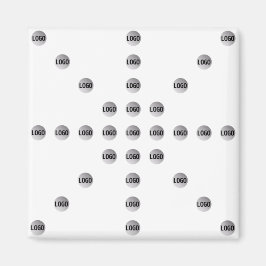 Imán Su logotipo o cualquier imagen cargada | Patrón de