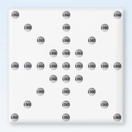 Imán Su logotipo o cualquier imagen cargada | Patrón de