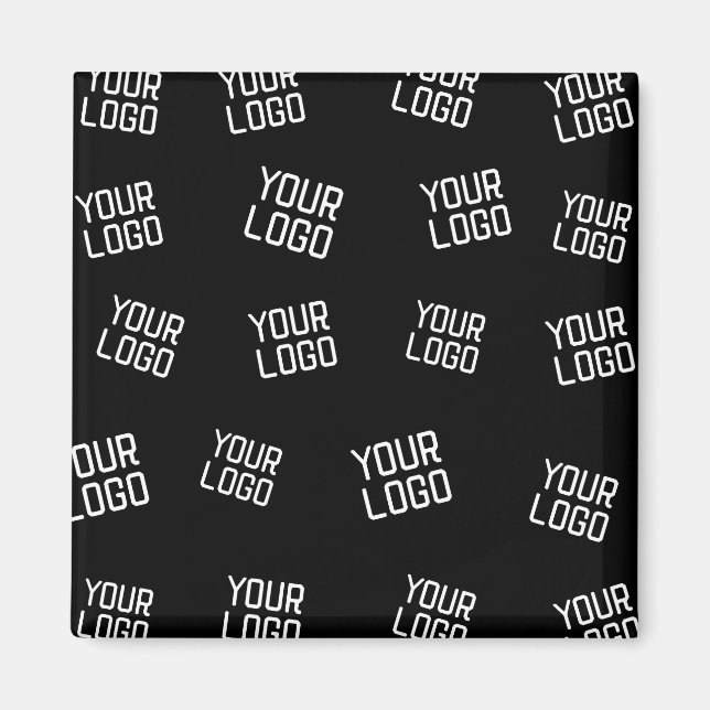 Imán Su logotipo o imagen | Plantilla de búsqueda aleat (Frente)