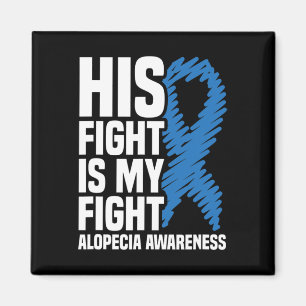Imán Su Lucha Es Mi Lucha Cinta Azul Alopecia Awarene