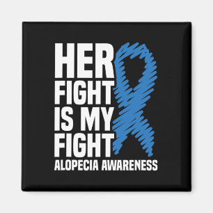Imán Su Lucha Es Mi Lucha Cinta Azul Alopecia Awarene