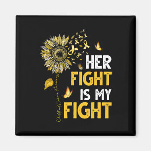 Imán Su lucha es mi lucha Cinta de Oro Cáncer Infantil