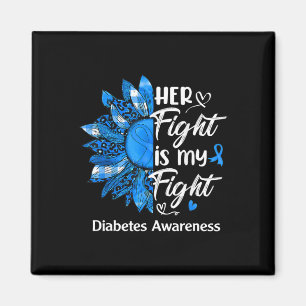 Imán Su lucha es mi lucha contra la diabetes de girasol