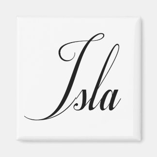 Imán Su nombre es Isla Caligrafía