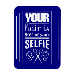 Imán Su pelo es el 90% de su Selfie
