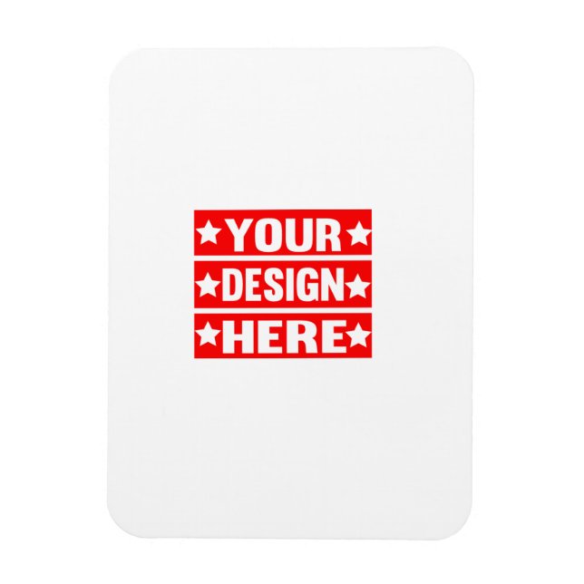 Imán Su Personalizado de diseño aquí (Vertical)