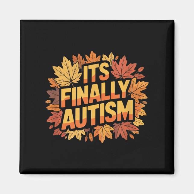 Imán Su último otoño de autismo (Frente)