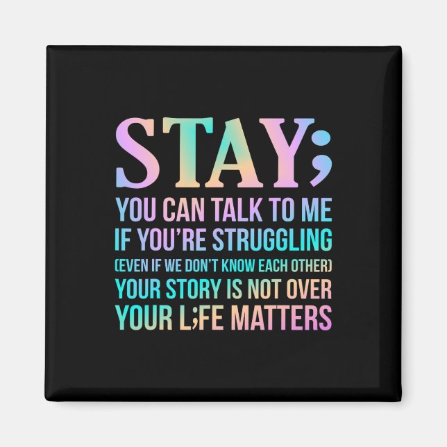 Imán Su vida importa un apoyo feliz para la concienciac (Frente)