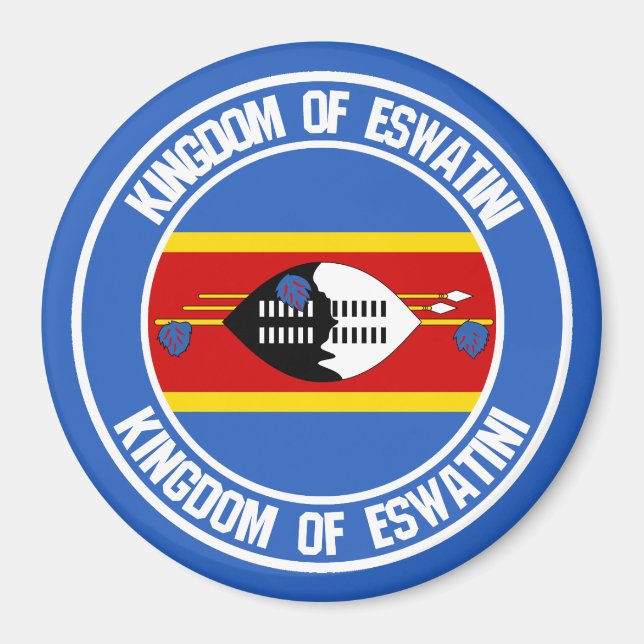 Imán Suazilandia ( Eswatini ), Emblema redondo (Frente)