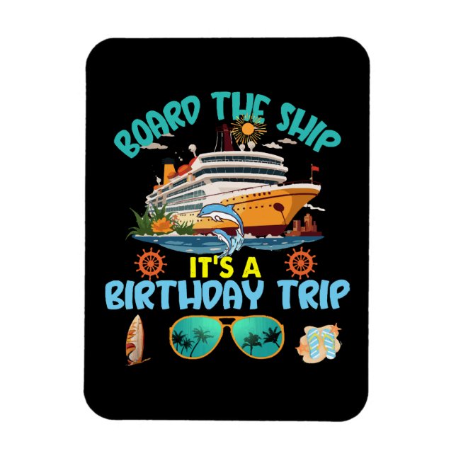 Imán Sube Al Barco Es Un Viaje De Cumpleaños (Vertical)