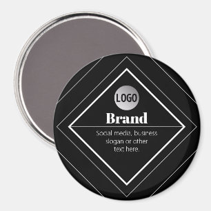 Imán Sube tu logotipo y diseño de texto personalizable