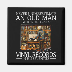 Imán Subestimar a un viejo que ama los discos de vinilo