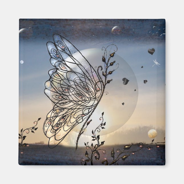 Imán ¡Subiendo a la mariposa de las estrellas! (Frente)